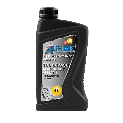 Трансмиссионное масло ALPINE Gear Oil TDL 80W90 GL-4/GL-5, 1л